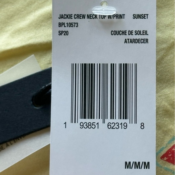 Buffalo David Bitton Jackie Crew Neck Printed Top Size Medium Women - Picture 7 of 10